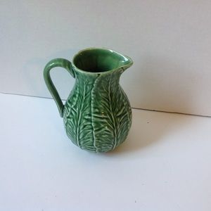 Bordallo Pinheiro Green Leaf Pitcher